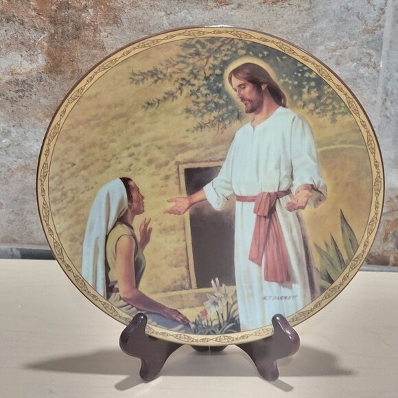 The Resurrection Plate Robert T Barrett Life of Christ Bradford Exchange 1994 - Picture 10 of 12